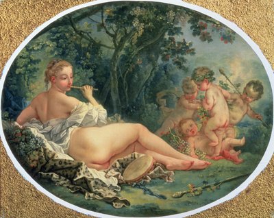 Menade che suona il flauto, 1735-38 da François Boucher